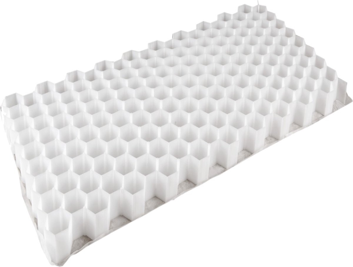 Gravel Fix Solid Rooster Grindmat Grindplaat Grindtegel 78,5x58x2,6cm wit