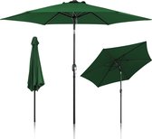 Parasol - 270 cm - Inclinable - Imperméable - Protection UV - Vert