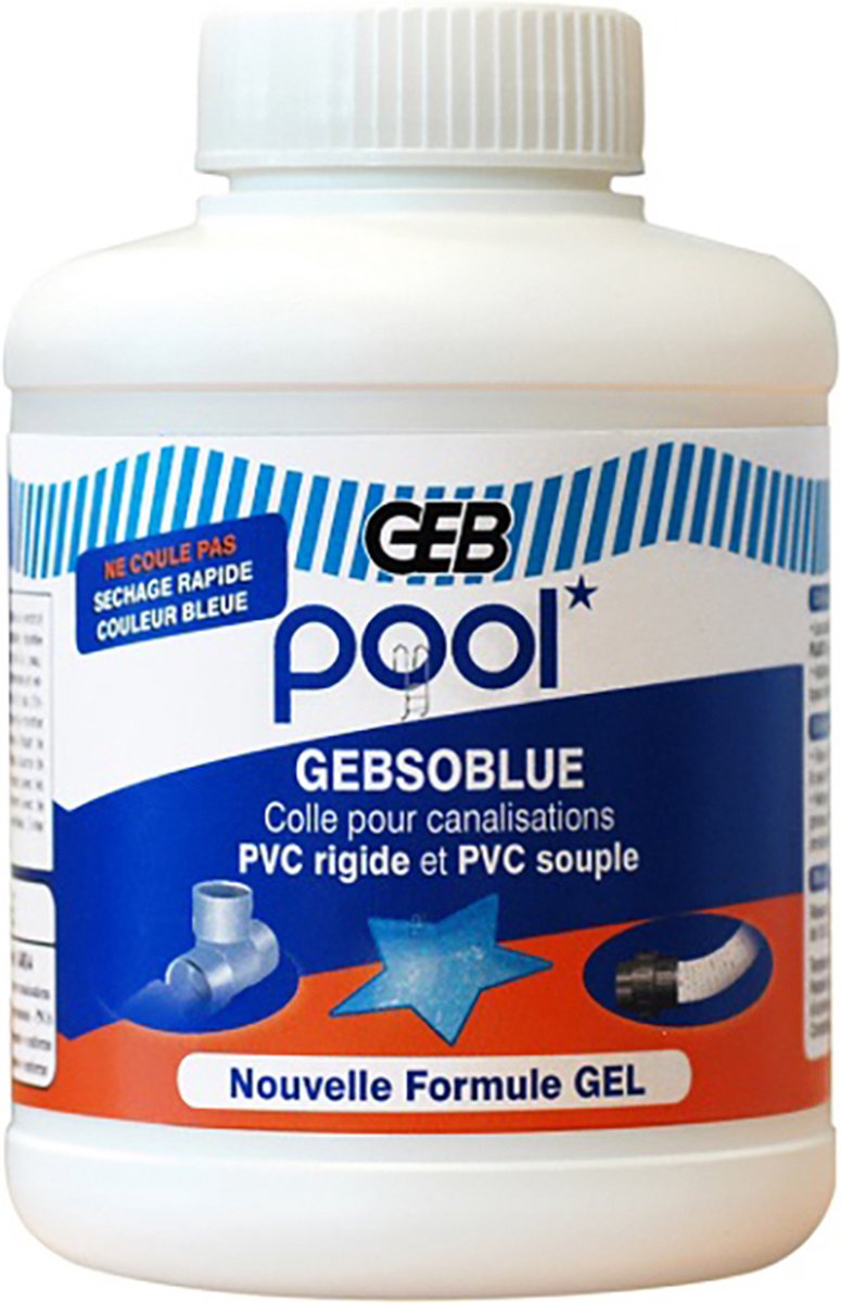 Lijm voor zwembadaansluitingen Gebsoblue 500 ml