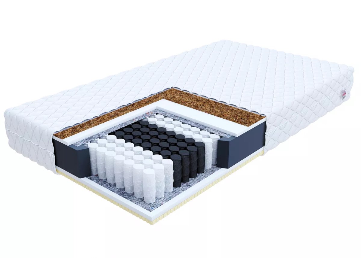 FDM® ARDEA Matras 120x200 cm - Hoogte 20 cm H3 en H4 - Pocketvering Matrassen - Dubbelzijdig - 7 zones - Antiallergisch