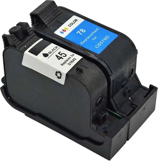 Cartouches D'encre Compatibles HP 45 XL & 78 XL - Pour Photosmart P 1000 P 1100 - Neuf