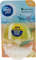 Ambi Pur Wc Flush+Refill 55 ml Lemon & Mandarin 5in1 - 3 x 1 stuks voordeelverpakking