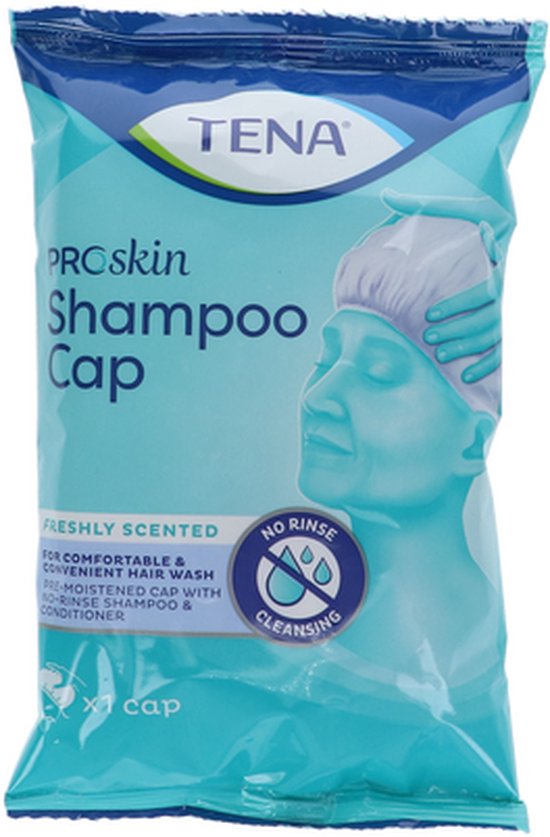 TENA SHAMPOO CAP (1042) 7 x 1 stuks voordeelverpakking bol