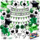 Fissaly Décoration de Football - Fête d'Anniversaire pour Garçons & Filles - Ensemble de Fête incluant des Ballons