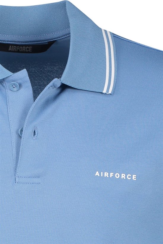 Airforce poloshirt korte mouw blauw