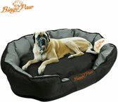 KBK® Orthopedische honden sofa - Dierenmmand - Hondenbed - Wasbare mand - 90x70x19 cm - Maat L - Zwart