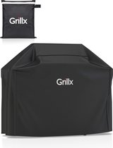 GrillX Barbecue Hoes - 145 x 61 x 117cm - BBQ Hoes Waterdicht - Beschermhoes met Elastische Band & Klikgesp - BBQ Accesoires