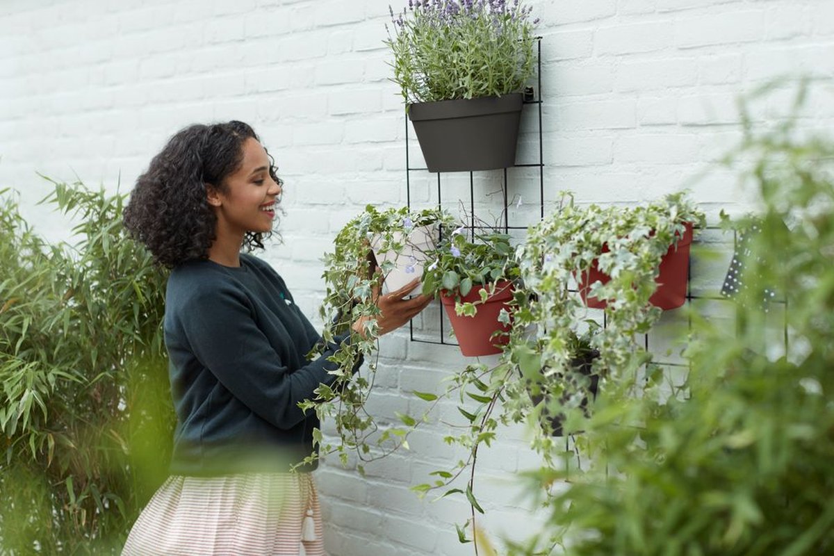 Elho Loft Urban Green Wall Pot Single 15 - Pot de fleurs pour l'extérieur