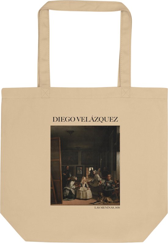 Diego Velázquez 'Las Meninas' ("Las Meninas") Beroemde Schilderij Tote Bag | 100% Katoenen Tas | Kunst Tote Bag | Naturel