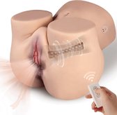 LeAmoria Sekstorso met 5 Zuig- en Vibratiestanden - Inclusief Afstandsbediening - Sekspop 5KG - Sex Toys voor Mannen - Sex Toys voor Koppels - Masturbators