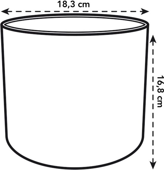 Elho B.for Soft Rond - Bloempotten voor Binnen - 100% Gerecycled Plastic - Set van 3 - Ø 14, 16, 18 cm - Antraciet
