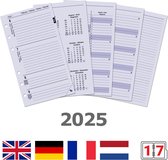 Kalpa 6216-25 Personal Agenda Inleg Papier EN DE FR NL 2025