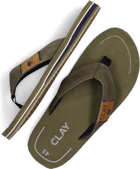 CLAY Clay001 Slippers - Heren - Groen - Maat 44