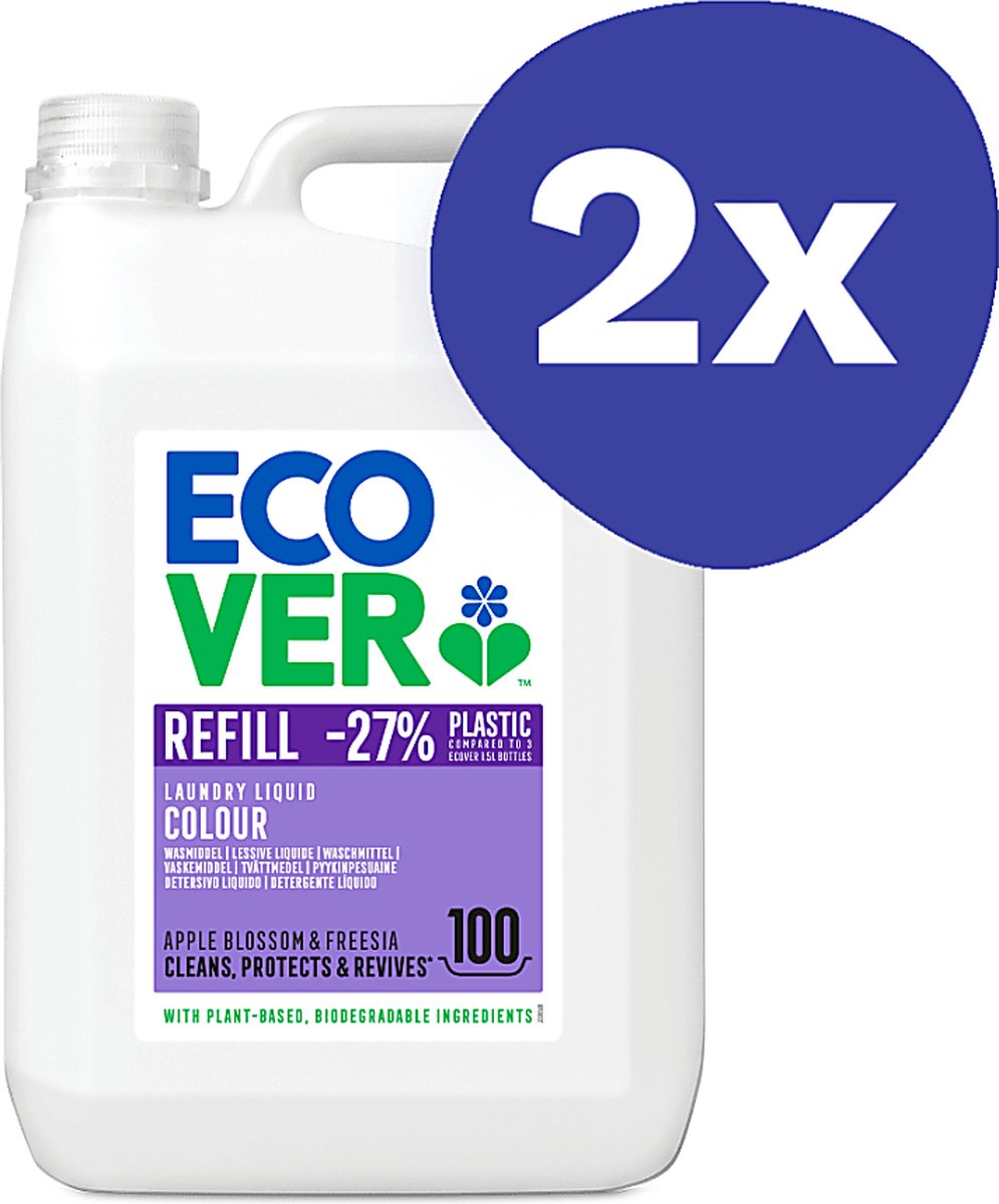Goedkoopste Ecover Vloeibaar Wasmiddel Gekleurde Was (2x 5L