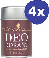 The Ohm Collection Deodorant Poeder Patchouli (4x 50gr)