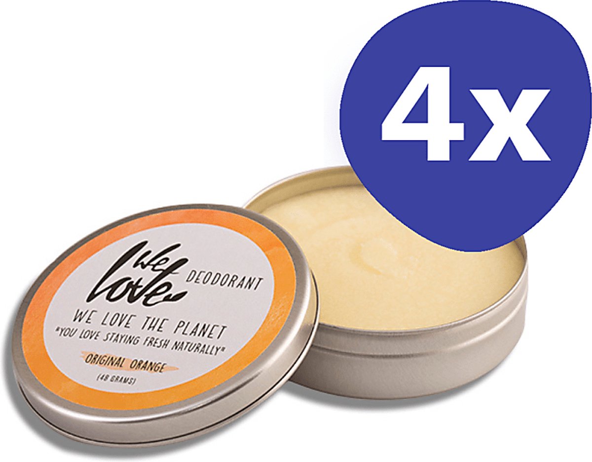 We Love the Planet Deodorant Original Orange (4x 48gr)