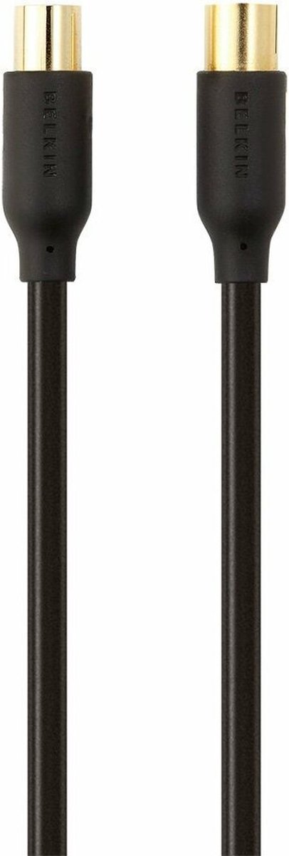 Belkin Antenne, Satelliet Aansluitkabel [1x Antennestekker 75 Ω - 1x Antennebus 75 Ω] 2.00 m 78 dB Vergulde steekcontac