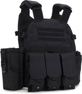 Tactical Vest - Outdoor - Airsoft Kleding - Verstelbaar - Multifunctioneel Beschermvest - Zwart