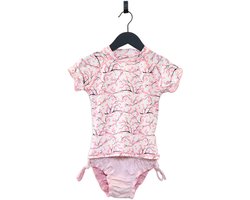Ducksday - Zwemset met omkeerbare bikinibroek - voor meisjes - UPF 50+ - Tweedelig - sneldrogend - Rosie