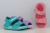 Sandales Filles - très confortables - violettes - taille 26 - avec double bride velcro