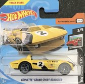 Hot Wheels Corvette Grand Sport Roadster - Blauw - Die Cast 7 cm