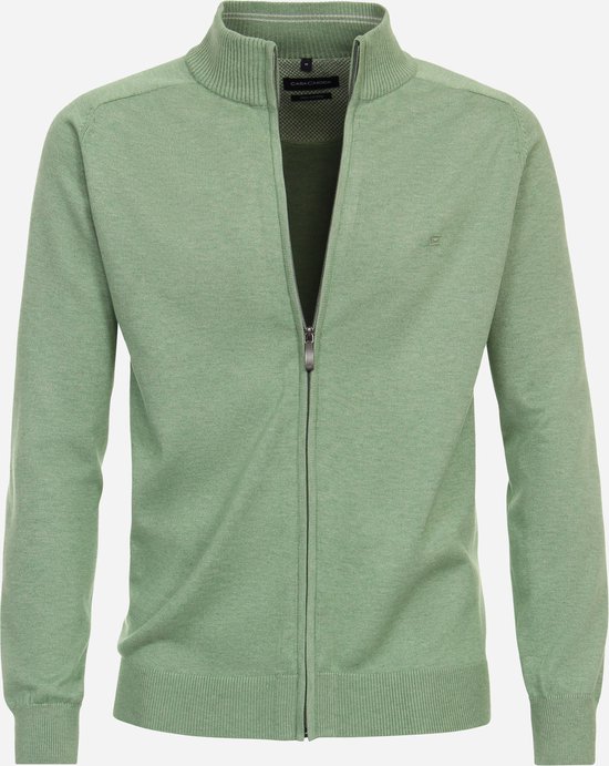 CASA MODA comfort fit vest - groen - Maat: 6XL