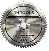 Rntools Cirkelzaagblad - Best for Wood - ⌀ 250mm - 60 tanden - zaagbreedte 3,0mm - dikte blad 2,0mm - hout - hardhout - Laminaat - MDF - mulitplex - DeWalt - Milwaukee - Festool - Metabo - Scheppach - Einhell