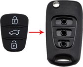 Vervanging Rubber Pad 3 Kofferbak Knoppen Sleutel Geschikt Voor Kia & Hyundai