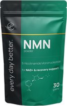 EveryDayBetter® - Premium NMN Poeder - 500mg per dosering | maatschep meegeleverd - 99,9% zuiverheid - Getest in een laboratorium - Herstel sneller na een training of een lange dag of nacht - Ook voor honden en katten