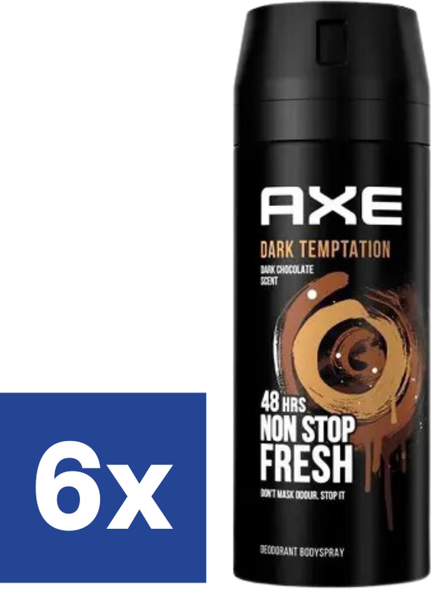 Axe - Deodorant - Spray - Dark Temptation - 48h - 150ml x 6