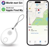 Zeerkeer Tracker - Mini traceurs GPS - Traceurs Bluetooth - Fonctionne avec Apple Find My - Étiquette Air de remplacement - Positionnement des animaux Personnes âgées - Accessoires de vêtements pour bébé pour collier de clé - Wit