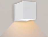 Ledmatters - Wandlamp Wit - Down - Dimbaar - 4 watt - 345 Lumen - 2700 Kelvin - Warm wit licht - IP65 Buitenverlichting