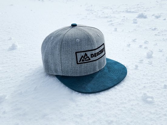 Descente | Casquette Snapback - Gris/ Petrol Pétrole - Casquette - Ajustable