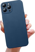 WVspecials Iphone 15 pro max dark blue phone case - GSM hoesje - Telefoon hoesje - donker blauw hoesje - Geschikt voor apple