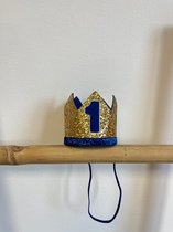 verjaardagskroon-eerste verjaardag kroon-cakesmash kroon-jongenskroon-haarband-kroon-verjaardag-1 jaar-first-koning