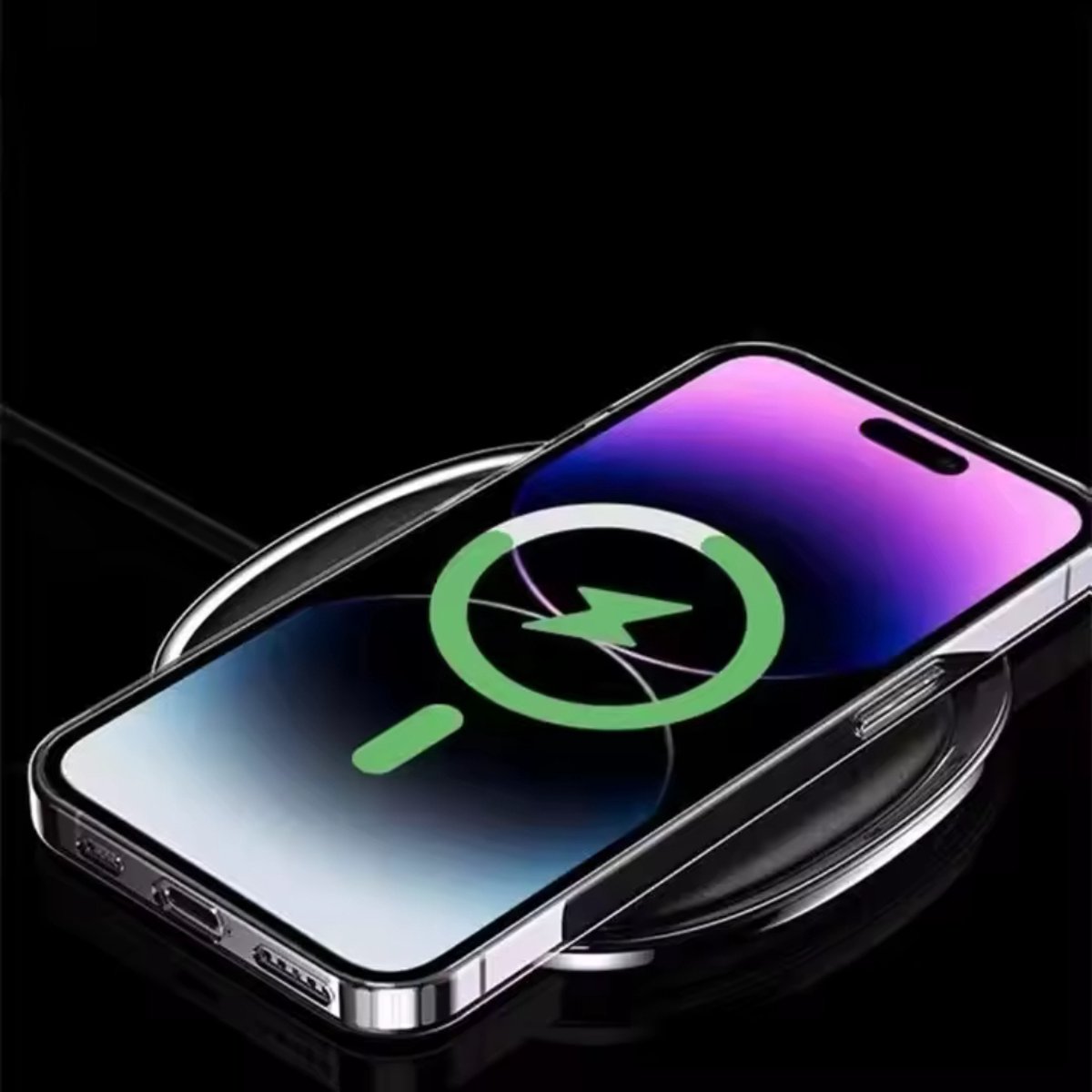 Optimity hoesje voor iPhone 14 PRO MAX Clear Case Magnetic Schokbestendig Transparant