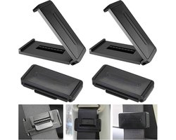 Auto Veiligheidsgordel Gesp Slot - 4 stuks autogordelclips - autostoel - veiligheidsgordels - instelbaar - autostoel - Veiligheidsgordel-halsbescherming - Autogordelstopregelaar - car belt clip