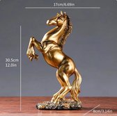 Gouden Beeldje Steigerend Paard Decoratief Beeld Sculptuur Decoratie Woonkamer