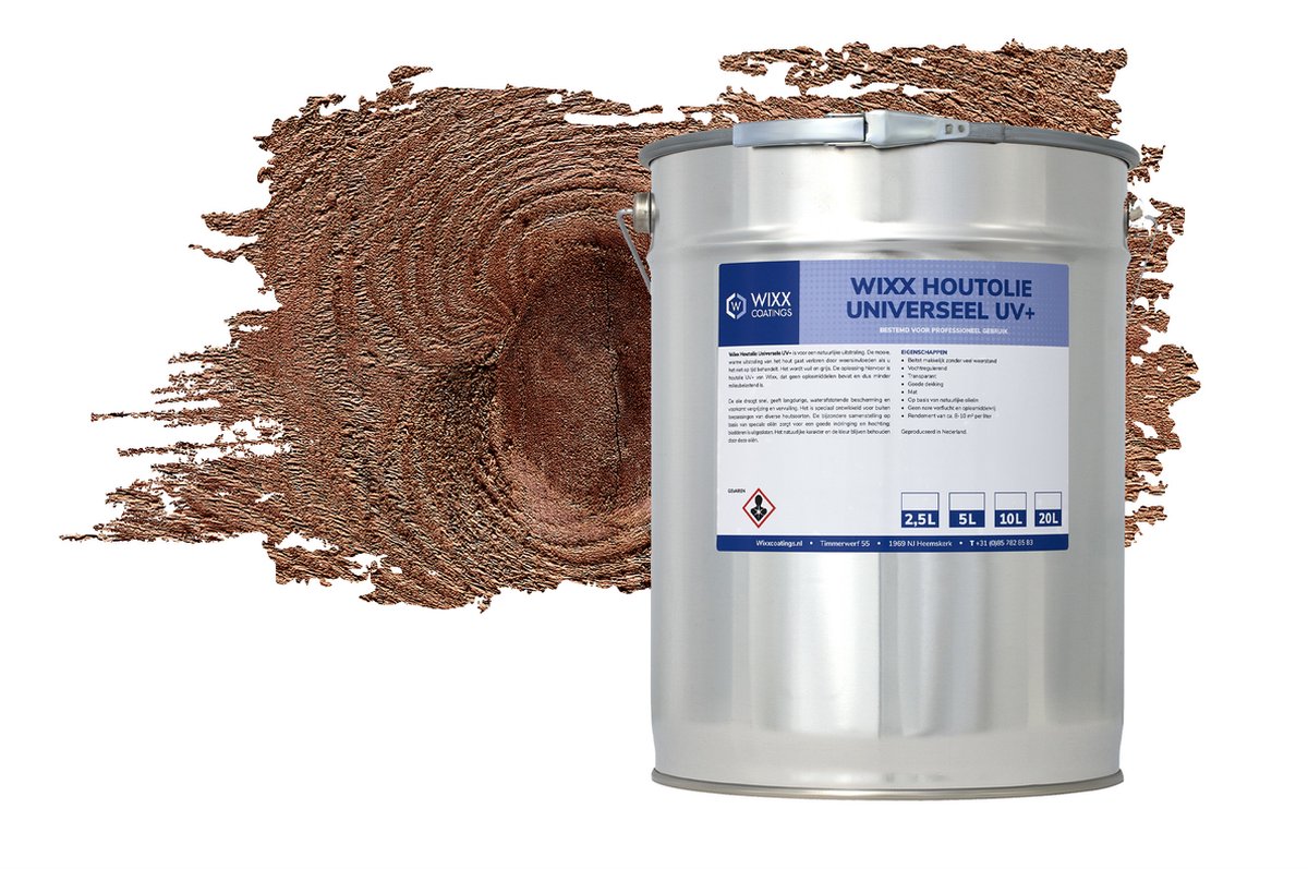 Wixx Universele Houtolie UV+ - 1L - Donker Eiken