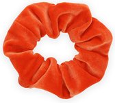 Kragenjeskopen.nl Scrunchie Velvet orange Hair élastique Accessoire pour cheveux - 1 pièce