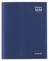 Agenda Brepols 2024-2025 - 16 M - Bretime CALPE - Aperçu hebdomadaire - Blauw - 14,8 x 21 cm