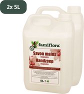 Famiflora handzeep magnolia - 2x 5 liter - Voordeelverpakking navulling