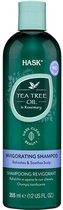 Hask Shampoo Tea Tree Oil & Rosemary Invigorating Shampoo - Tea tree olie & rozemarijn - Hydratatieboost - Kalmeert de hoofdhuid