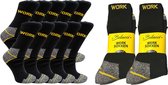 chaussettes de travail homme 43 46 - chaussettes de travail premium - gris avec jaune - 10 paires - taille 43/46