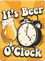 Metal signs - Beer o'clock