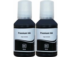 Inkt Geschikt voor Epson EcoTank 102 | Multipack van 2x Zwart Inktpatronen - Geschikt voor Epson EcoTank Printer ET-2700 - ET-2750 - ET-2751 - ET-2851 - ET-3700 - ET-3750, ET-3850 - ET-4750 - ET-4850 - ET-15000