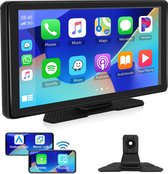 10.36 inch Draagbare Auto Radio Ontvanger - Draadloze Apple CarPlay & Android Auto - Touchscreen - Bluetooth Radio - Digitale Mediareceiver - Airplay Mirror Link