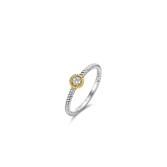 TI SENTO Ring 12306ZY - Zilveren dames ring - Maat 58