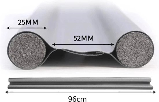 2 Pieces Boudin De Porte Isolant, 96 Cm Insulation Door Draught