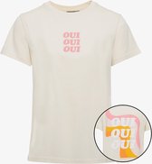 TwoDay dames T-shirt met backprint zand - Maat L